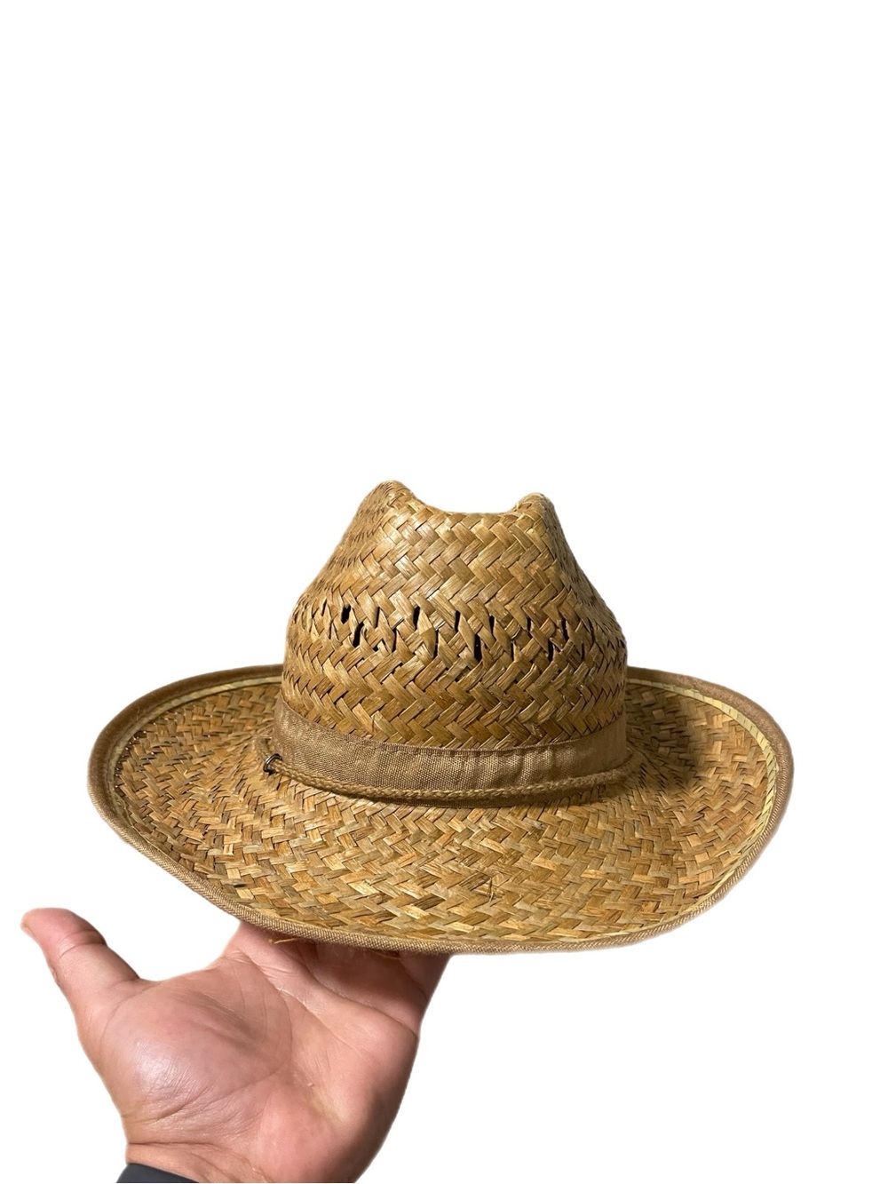 Mens Vintage Straw Cowboy - Farmers/Sun Hat